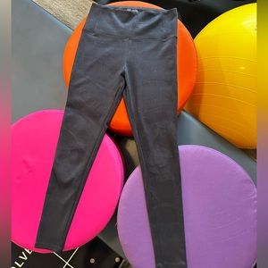 classic black DAVID LERNER Elliott micro suede leggings - small